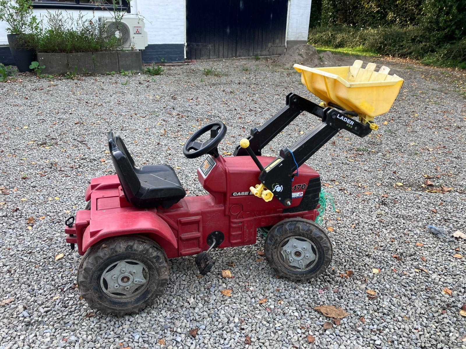 Traptractor met aanhanger, Ophalen, Gebruikt