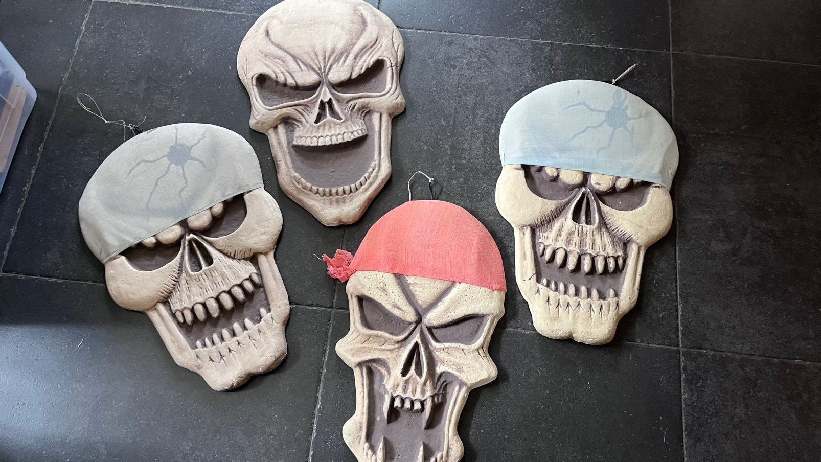 Helloween skelet hoofden, Ophalen of Verzenden, Nieuw, Versiering, Halloween of Griezel