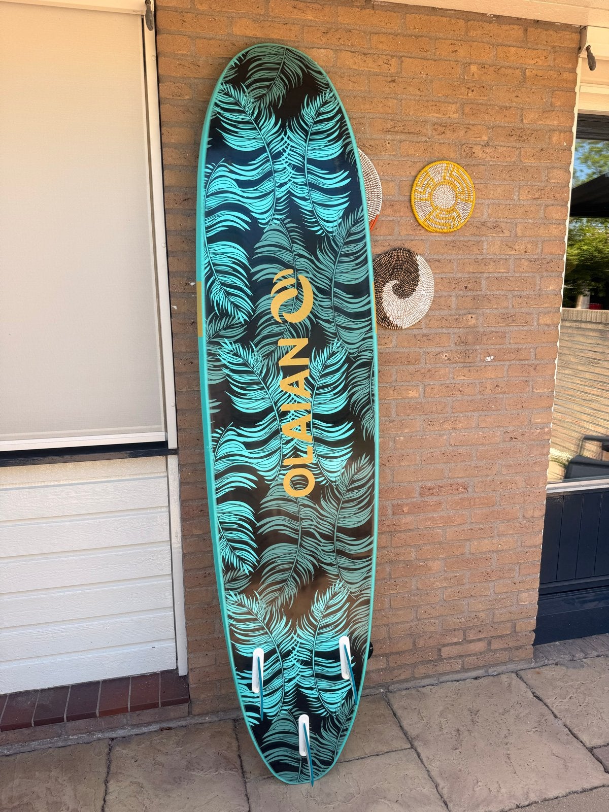 Olaian Softtop Surfboard 8'0", Watersport en Boten, Golfsurfen, Ophalen, Gebruikt, Funboard, Met vinnen