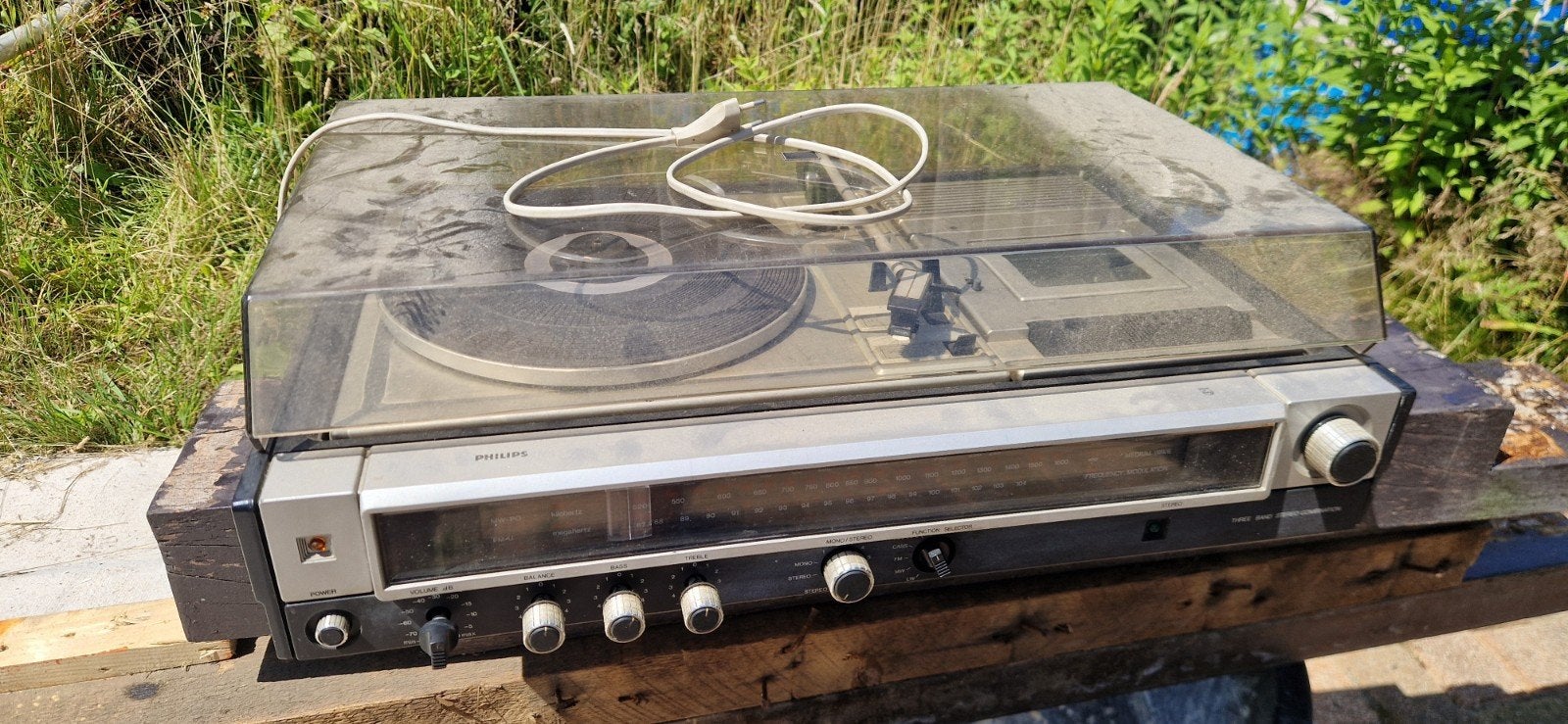 Philips platenspeler radio cassette stereoset, Ophalen, Gebruikt, Philips