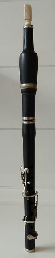 Antieke English Flageolet met standaard - decoratief object., Ophalen of Verzenden, Gebruikt, Houtblazer