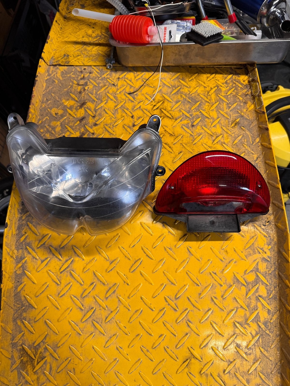 Yamaha Aerox koplamp + achterlamp, Fietsen en Brommers, Brommeronderdelen | Scooters, Ophalen of Verzenden, Gebruikt, Yamaha