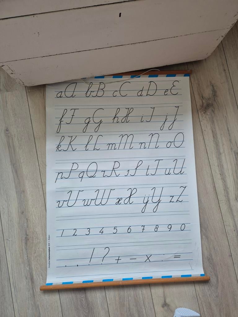 Oude schoolplaat, Ophalen, Gebruikt