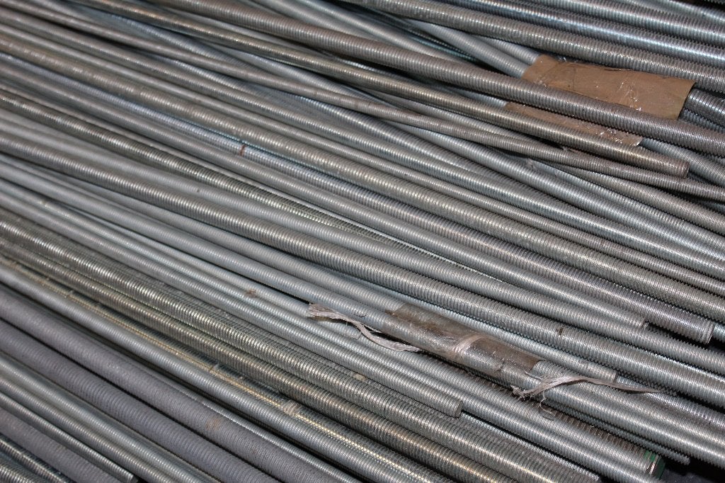 50  Draadeinden 10mm, 1 Meter Lang, Ophalen, Nieuw, IJzer