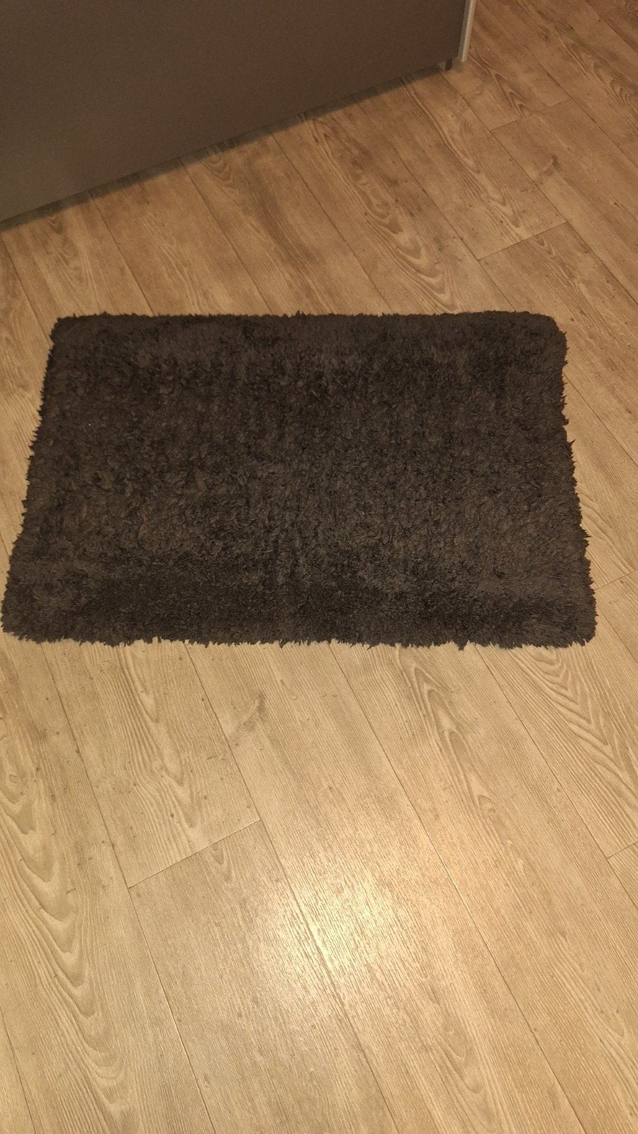 Dikke zwarte badmat 92x64cm, Ophalen, Zo goed als nieuw, Zwart