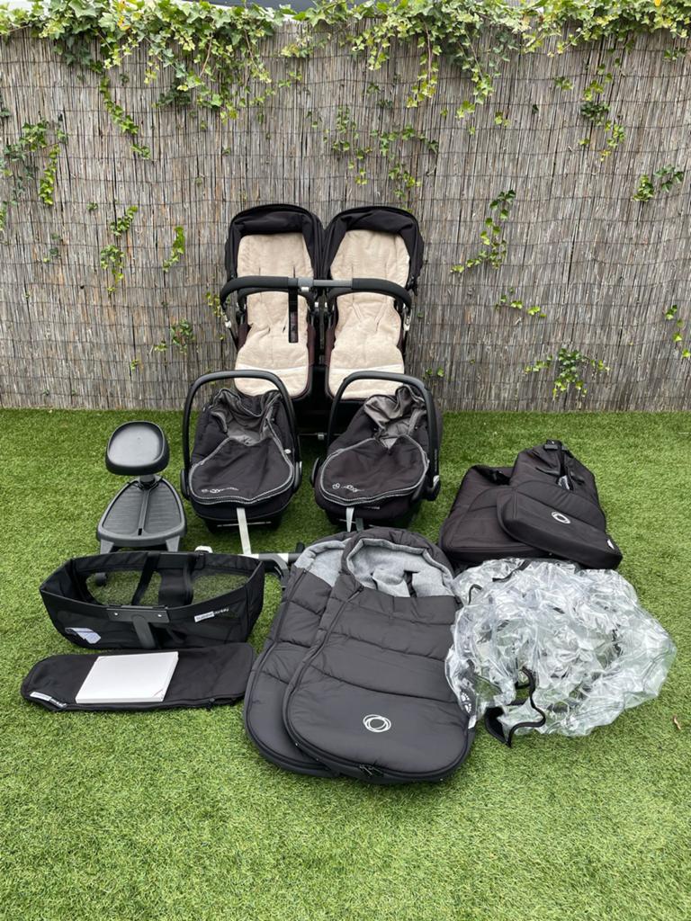 Bugaboo Donkey 2 Duo kinderwagen met accessoires, Ophalen, Gebruikt, Combiwagen, Duowagen