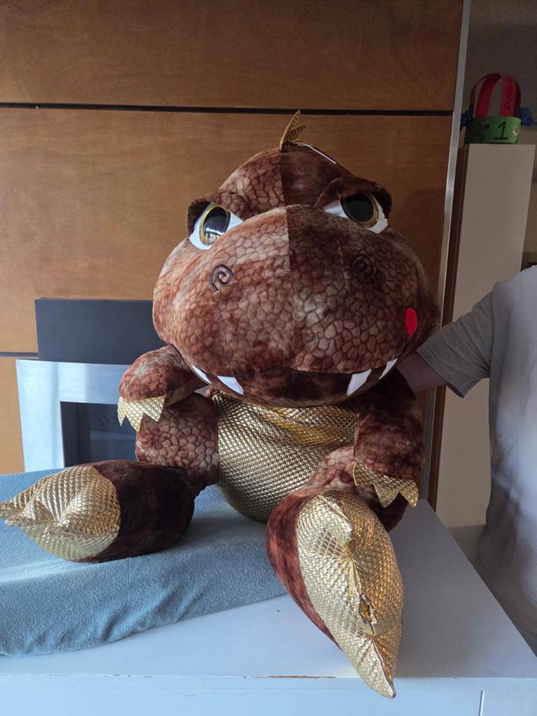 XXL Dino knuffel - Zo goed als nieuw, Ophalen