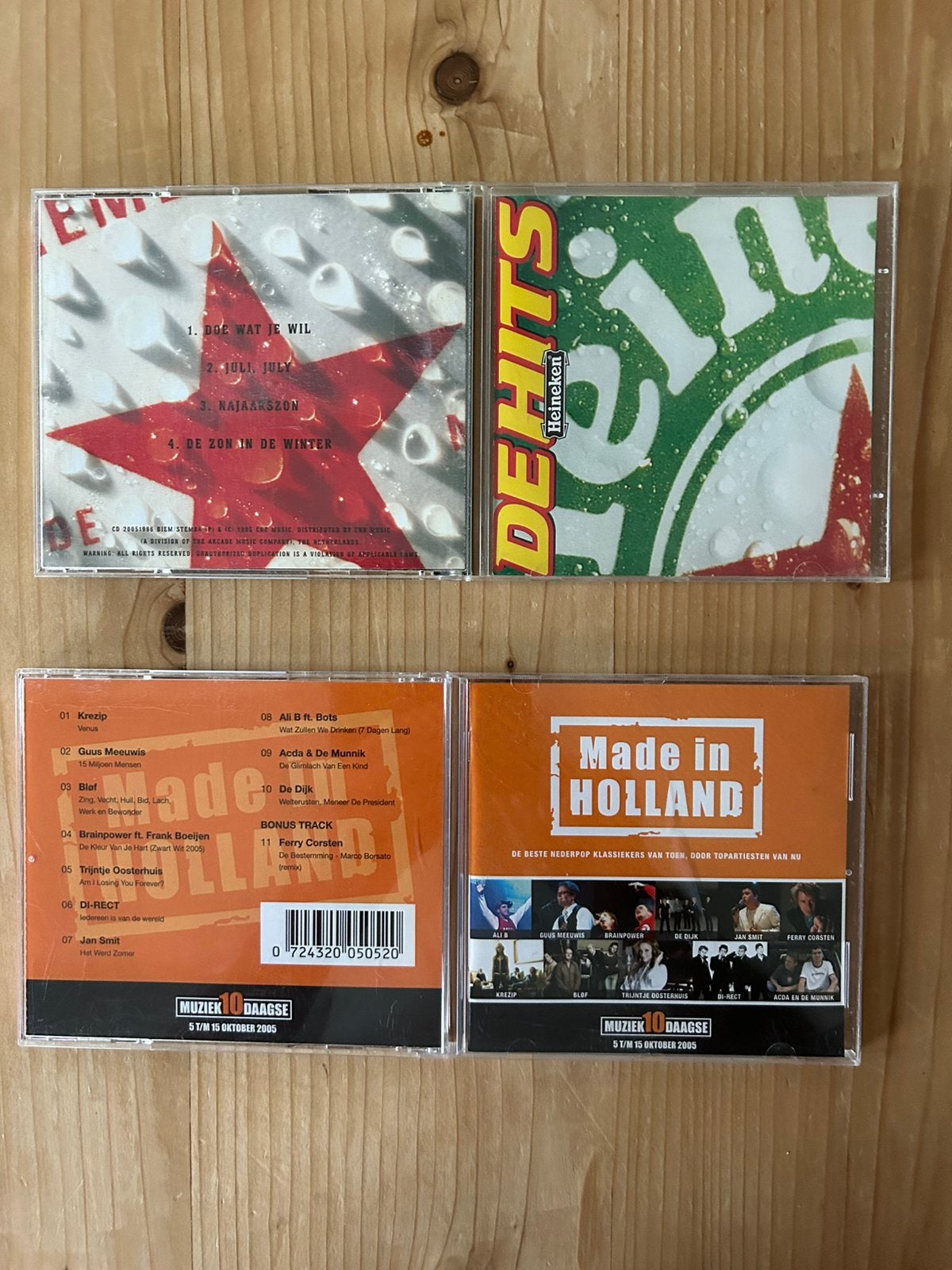 2 CD’S MADE IN HOLLAND EN HEINEKEN DE HITS, Ophalen of Verzenden, Zo goed als nieuw, Nederlandstalig