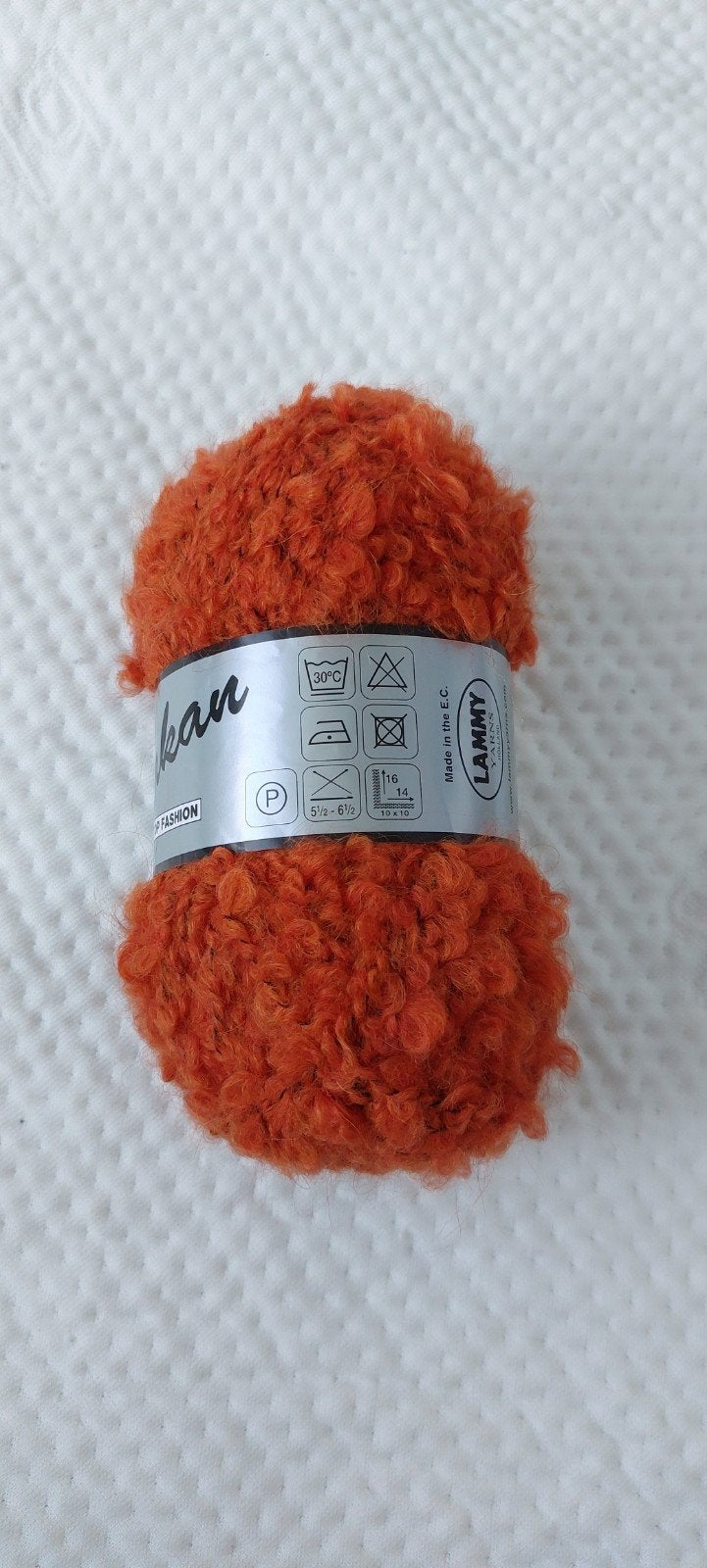 Lammy Yarns Astrakhan - Oranje wol/garen, Ophalen of Verzenden, Nieuw, Breien of Haken, Wol of Garen