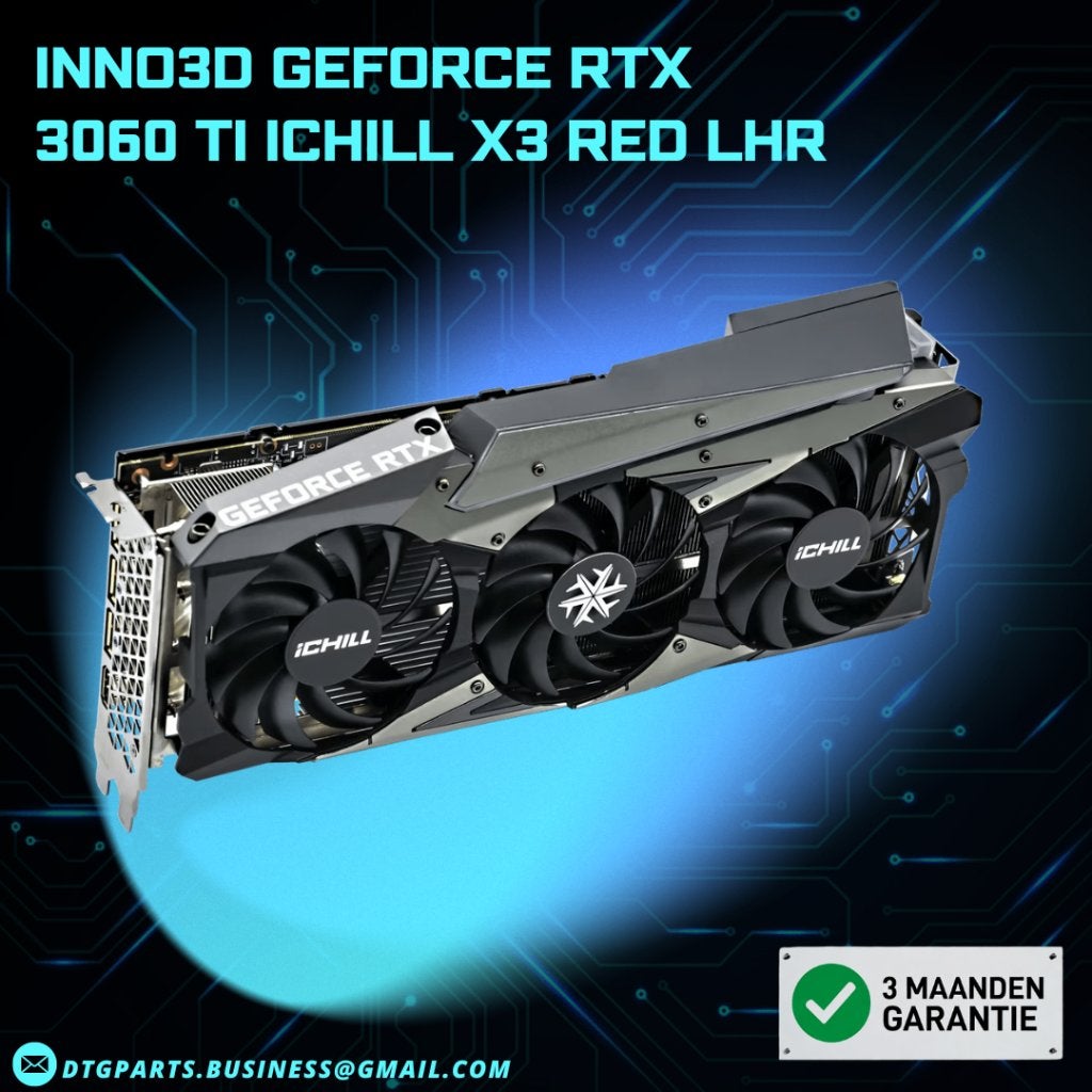 INNO3D GeForce RTX 3060 Ti iChill X3 Red LHR, Computers en Software, 7604 HM, DTGParts.Business@gmail.com, GDDR6, PCI-Express 4