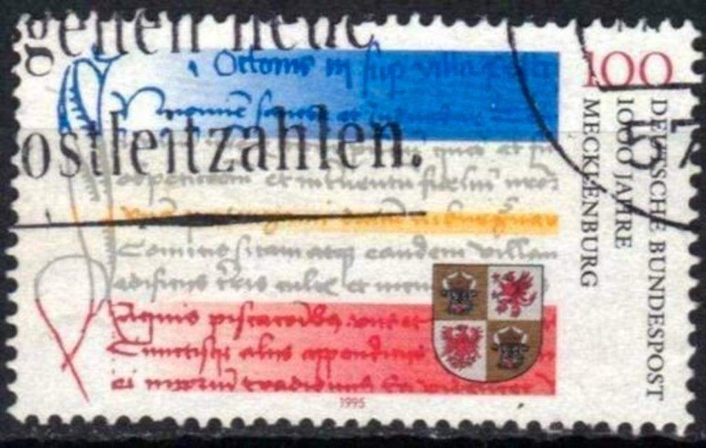 Duitsland Bundespost 1995 - Yvert 1614 - Mecklenburg (ST), Verzenden, BRD, Gestempeld