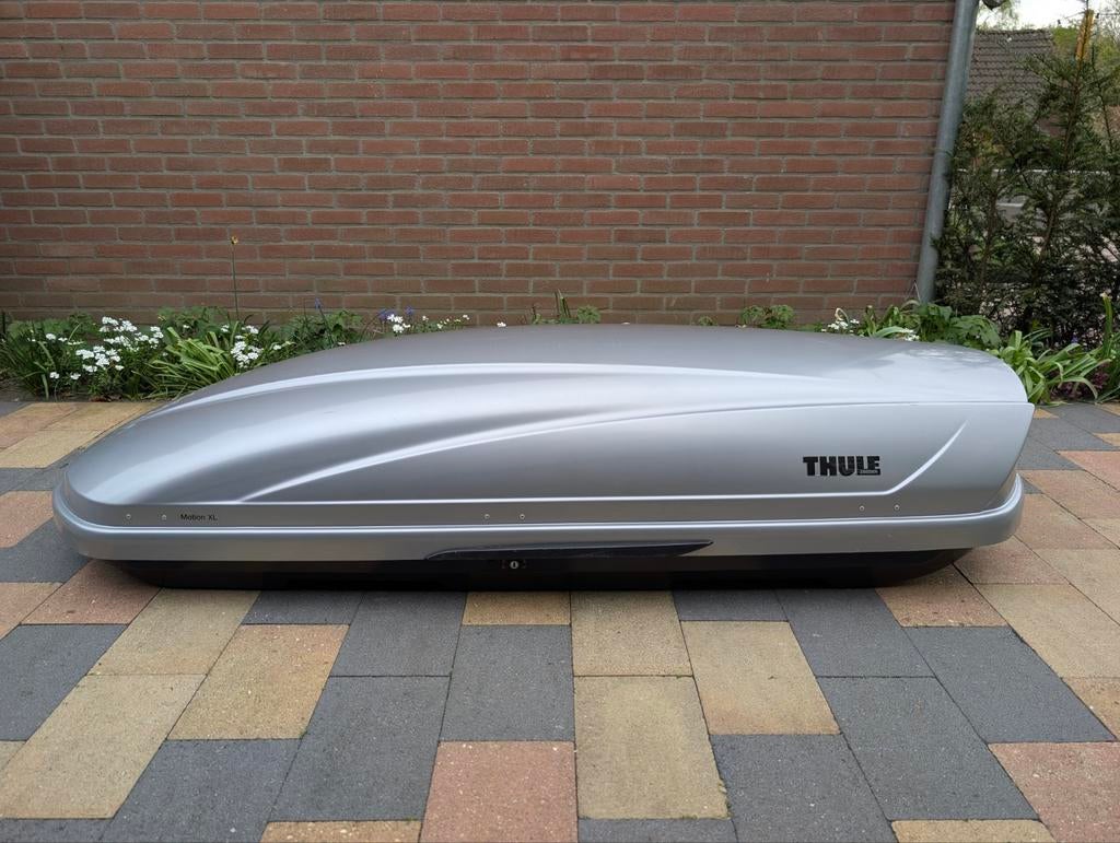 Thule Motion XL800 dakkoffer incl. skidragers en spanbanden, Ophalen, Gebruikt