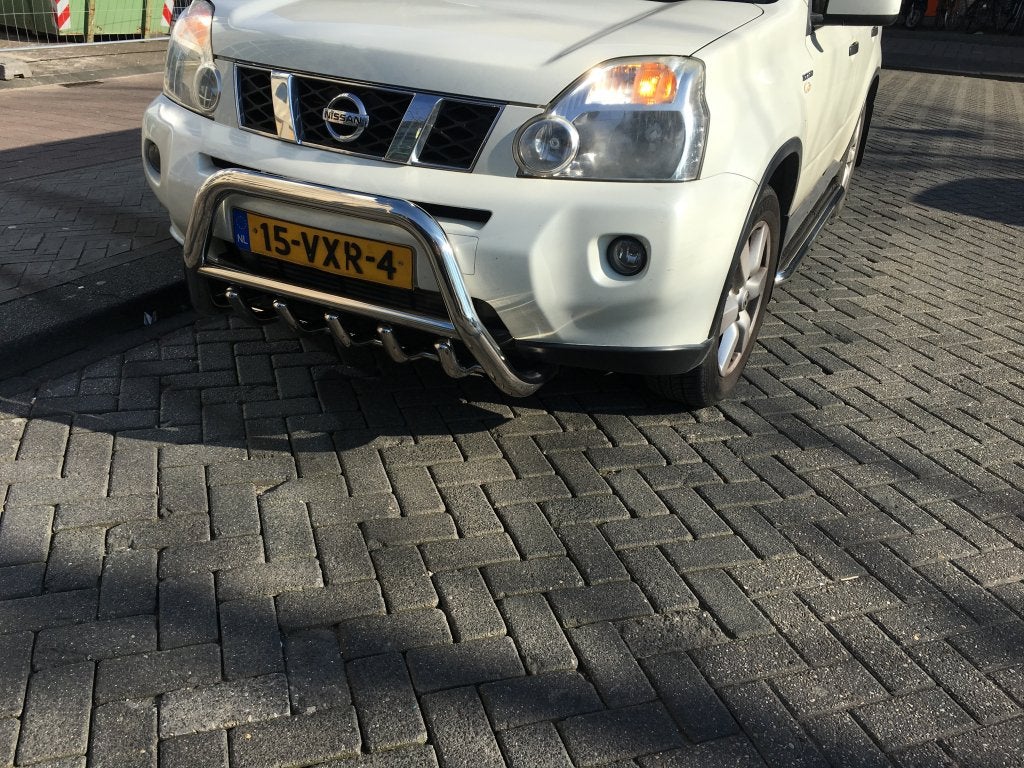 Nissan X-Trail 2008-2010 Pushbar met carterbeschermer, Niet ingevuld, Niet ingevuld, Niet ingevuld