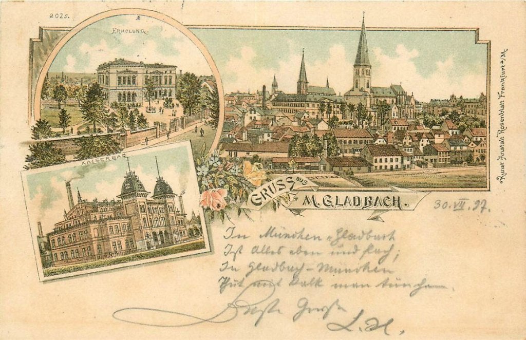 702-046-023 Monchen Gladbach Litho, Verzenden, Voor 1920, Duitsland