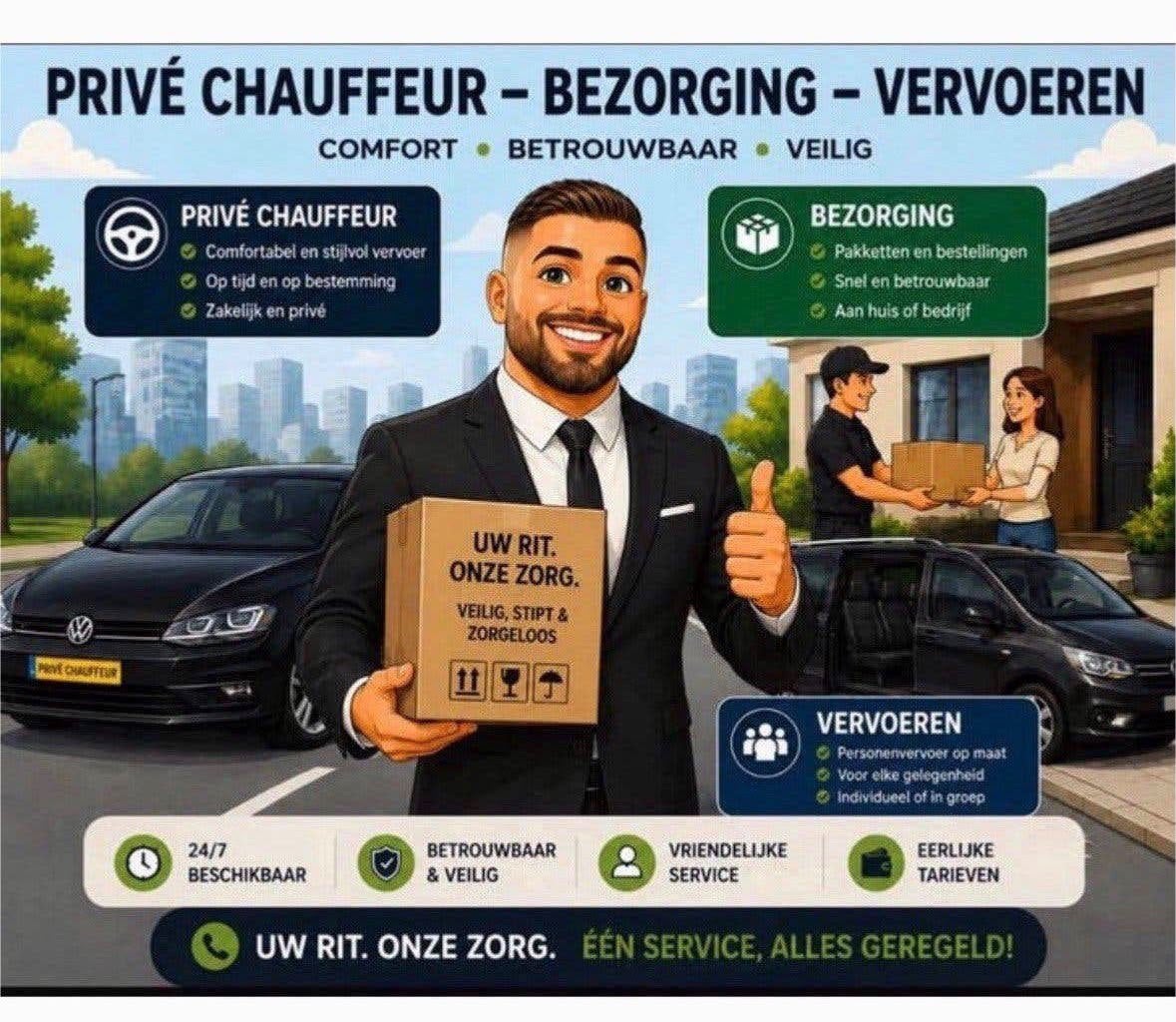 (prive) chauffeur - Bezorging - taxi / Den Haag en Amsterdam, Vacatures