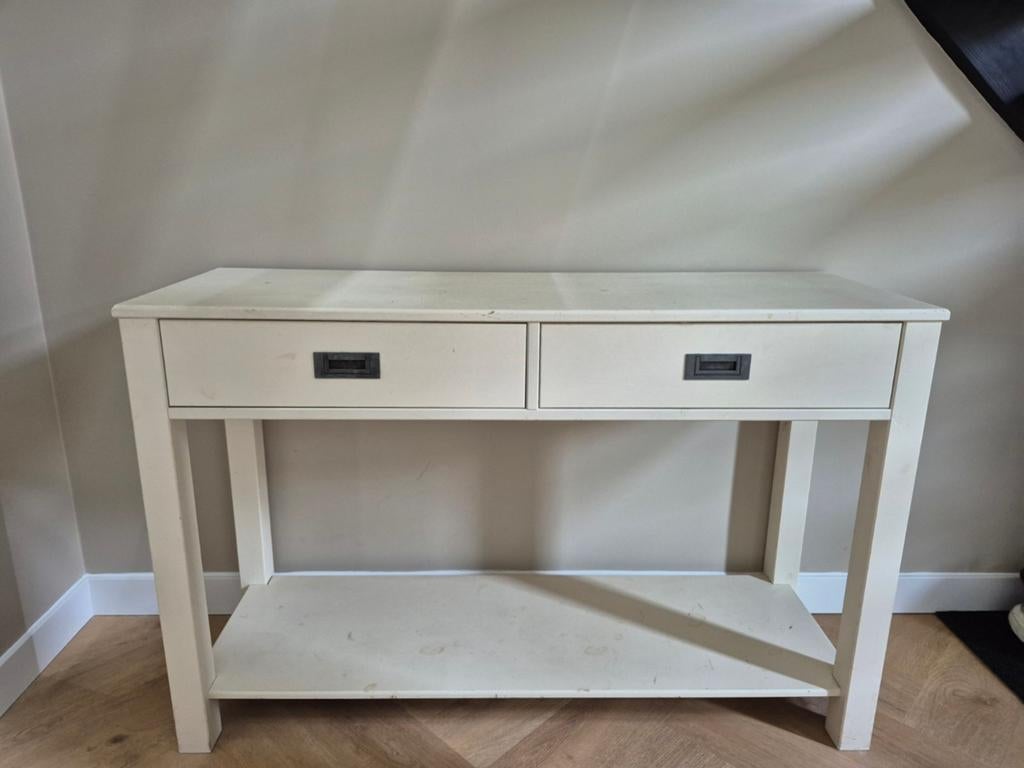 Leuke sidetable/ haltefeltje, Gebruikt, 100 tot 150 cm, Ophalen of Verzenden, 25 tot 50 cm