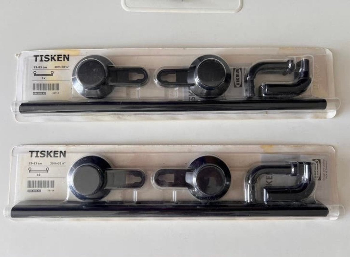 IKEA Tisken: 2stuks  handdoekenrek met zuignap (NIEUW!), Ophalen