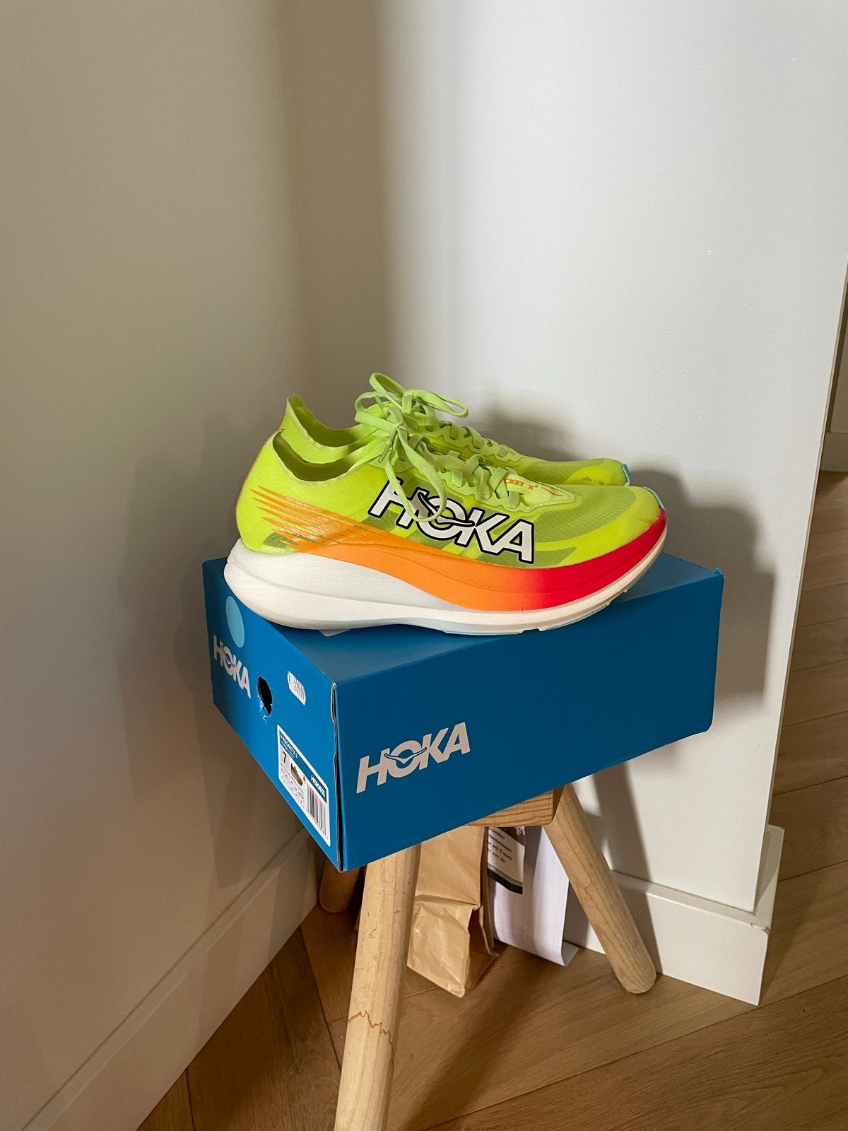 Hoka Rocket X 2 hardloopschoenen Maat 40, Sport en Fitness, Loopsport en Atletiek, Hardloopschoenen, Zo goed als nieuw, Hardlopen