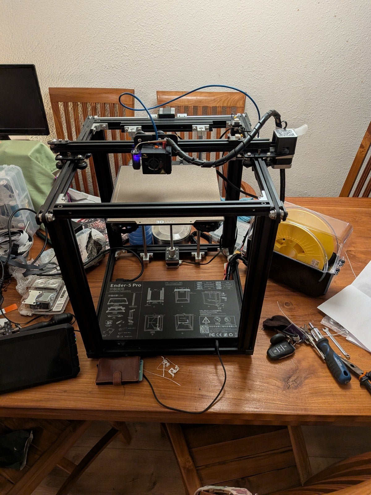 Creality Ender-5 pro met heel veel nieuwe onderdelen, Ophalen, Creality ender 5 pro, Refurbished, Filament