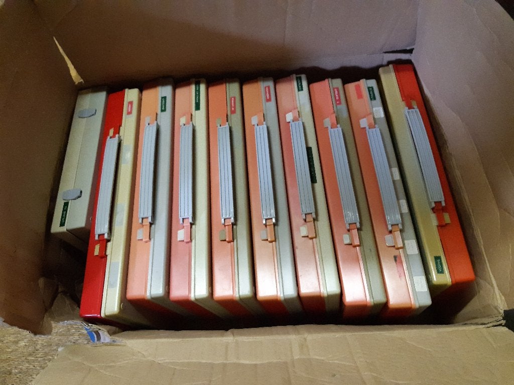 dia dozen opbergdozen, Ophalen, Gebruikt