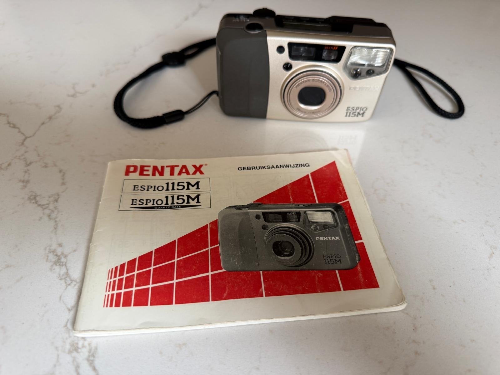 Pentax Espio 115M Compact Camera met Handleiding, Ophalen of Verzenden, Gebruikt, Compact, Pentax