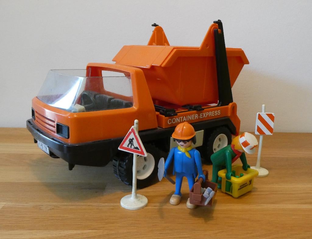 Playmobil wegwerkzaamheden met truck, Ophalen of Verzenden, Gebruikt, Complete set
