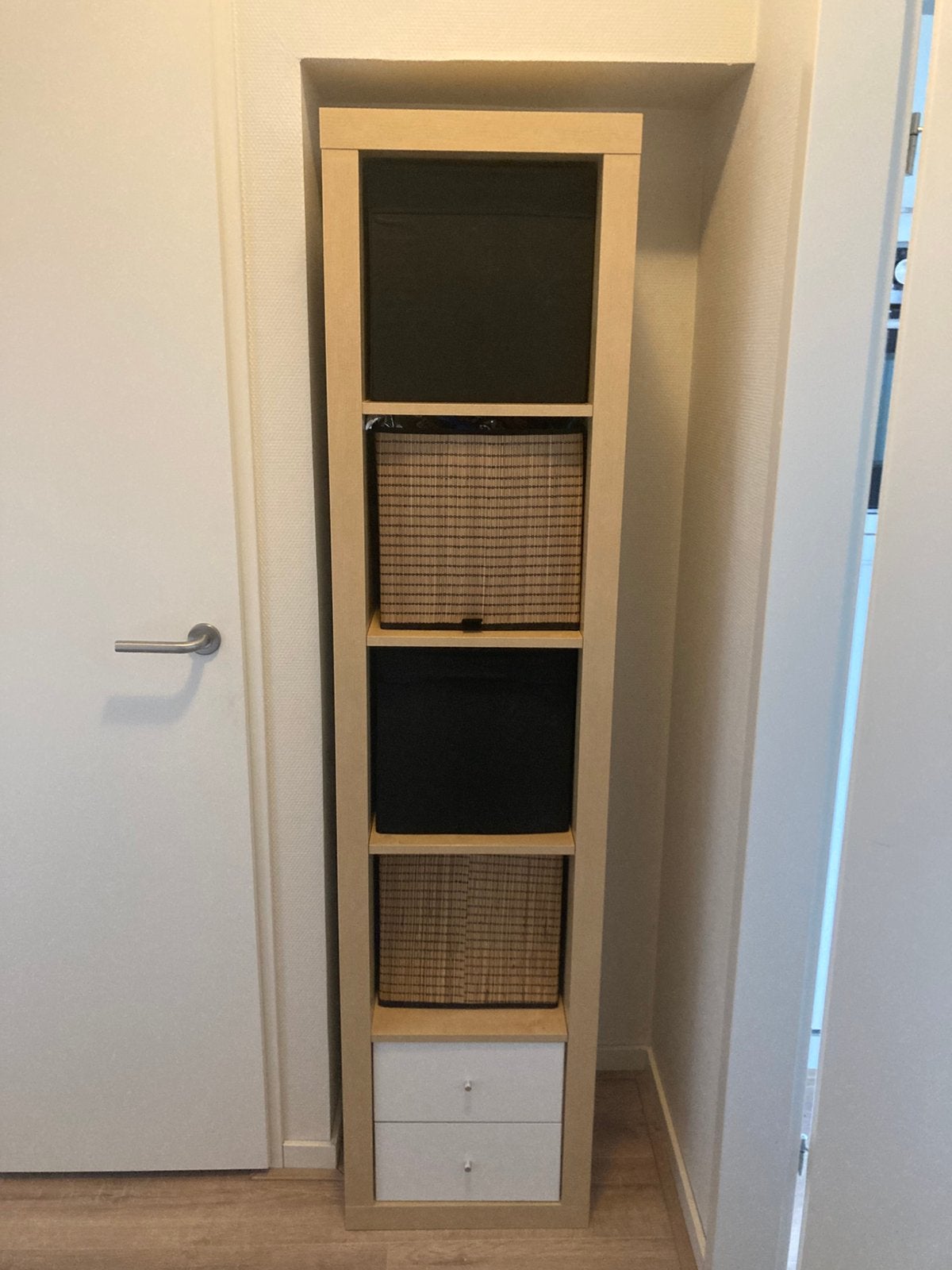 Kast met 4 ikea manden, Ophalen, 50 tot 100 cm, Zo goed als nieuw, 150 tot 200 cm