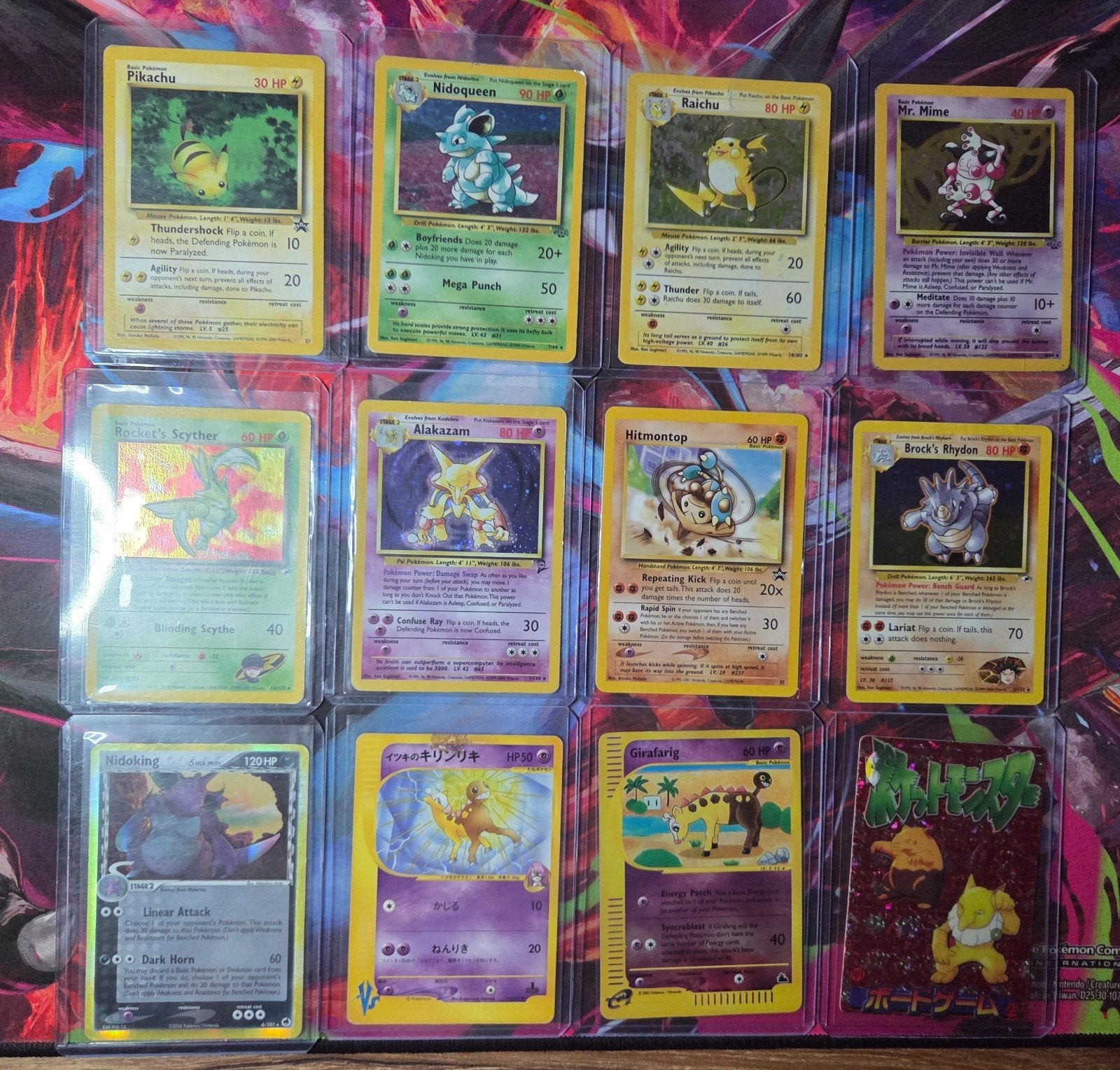 Wotc Vintage Pokemon Kaarten lot 12 stuks 1999-2000, Ophalen of Verzenden, Zo goed als nieuw, Meerdere kaarten, Foil