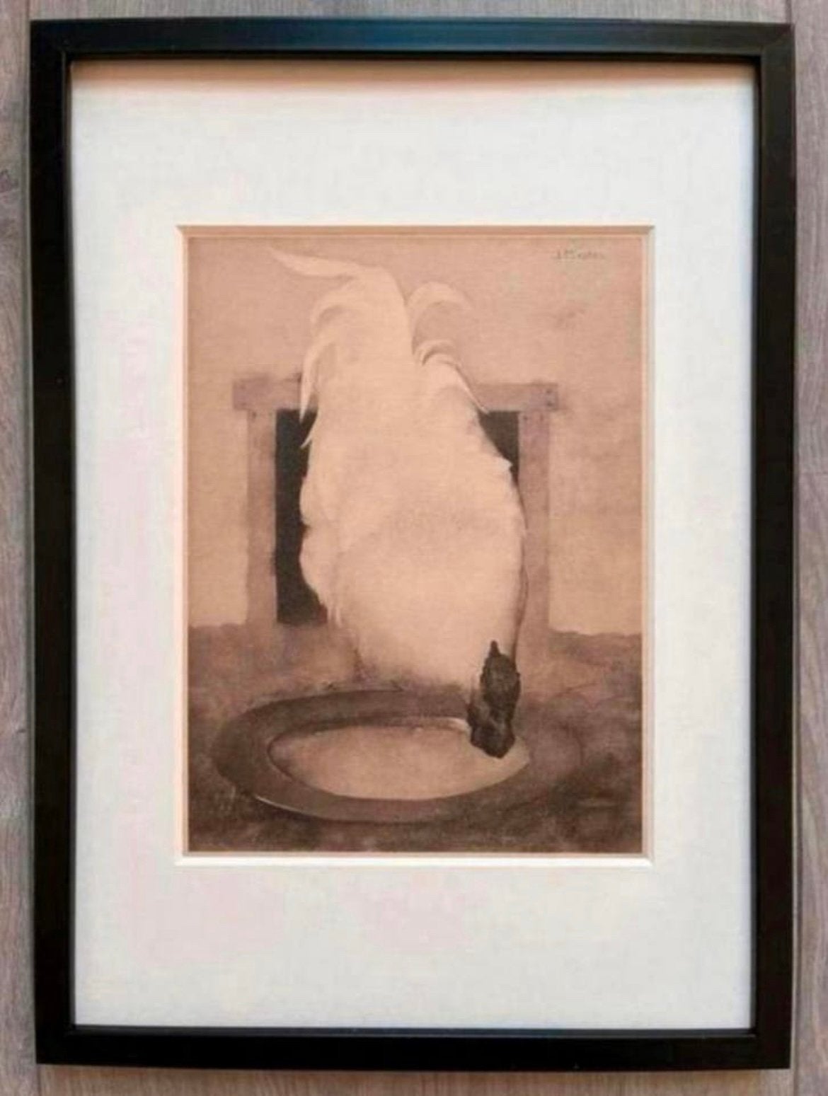 Jan Mankes 1889-1920 / Heliogravure Wyandotte Haan 1923, Antiek en Kunst, Kunst | Etsen en Gravures, 23 cm, Ophalen of Verzenden