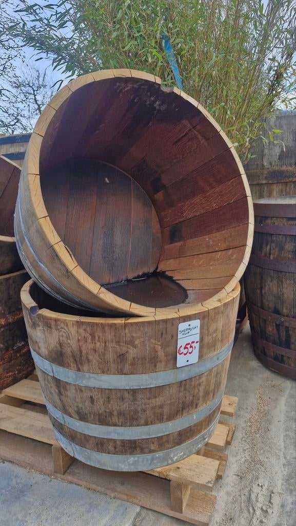 OPRUIMING regenton wijnvat whisky vat, Rond, Nieuw, Ophalen of Verzenden, Balkon
