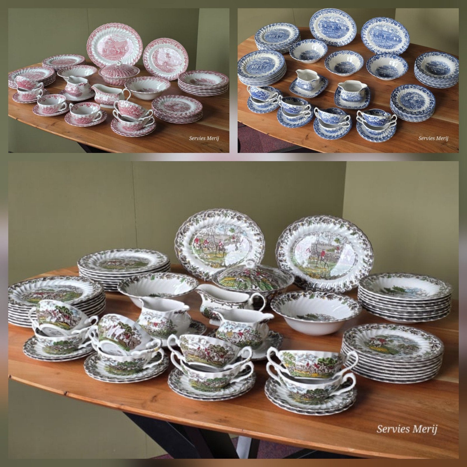 Compleet Eetservies Engels Myott Country Life, Verzenden
