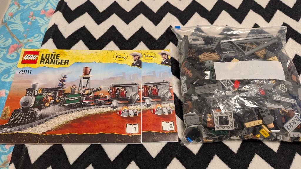 lego trein 79111 the lone ranger inc. 20 rails, Kinderen en Baby's, Speelgoed | Duplo en Lego, Ophalen of Verzenden, Nieuw, Compleet