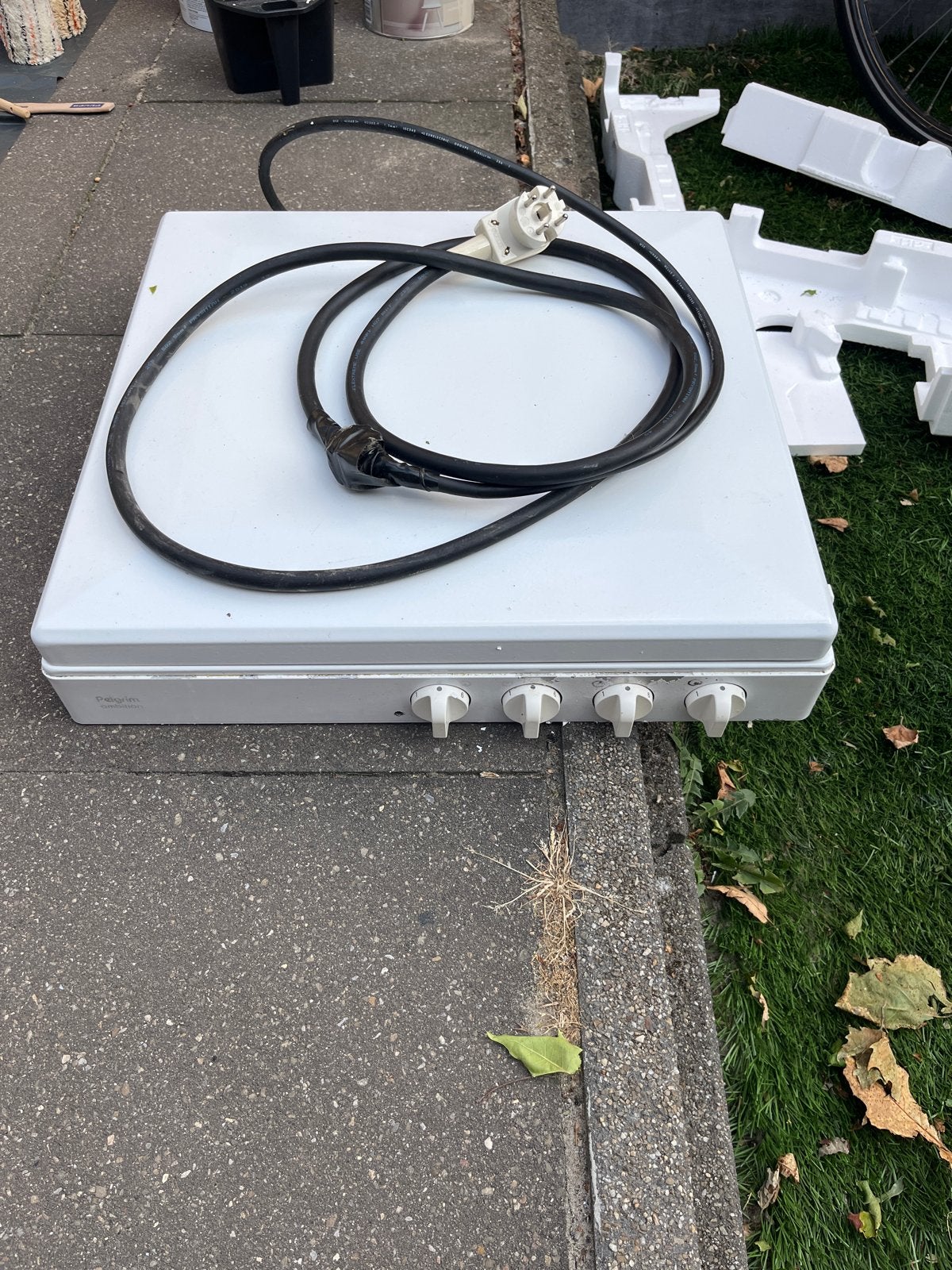 4-pits elektrische kookplaat - prima staat, Witgoed en Apparatuur, Ophalen, Gebruikt, Elektrisch, 4 kookzones