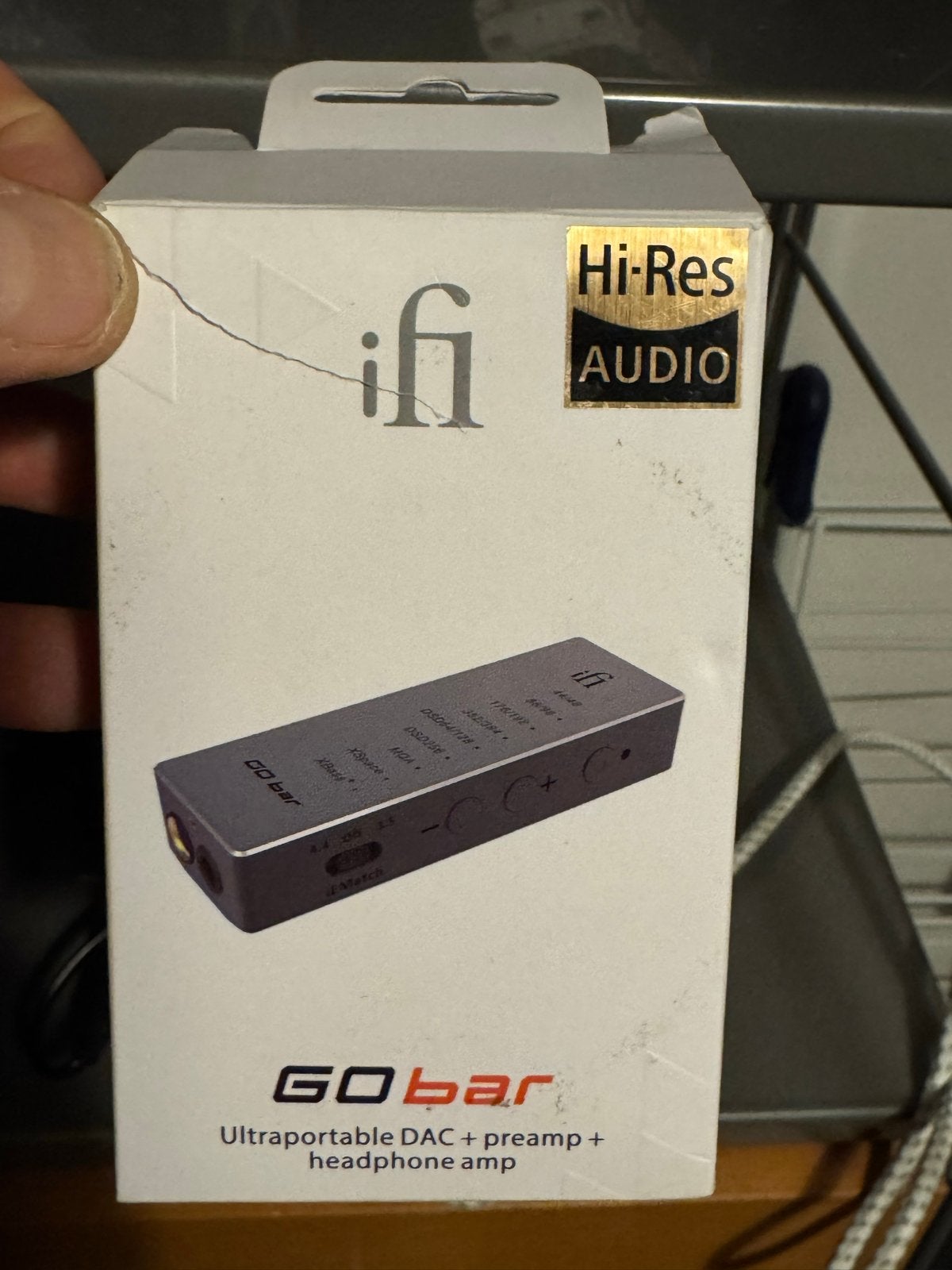 iFi GO bar: Ultraportable DAC + preamp + hoofdtelefoonverste, Ophalen, Zo goed als nieuw