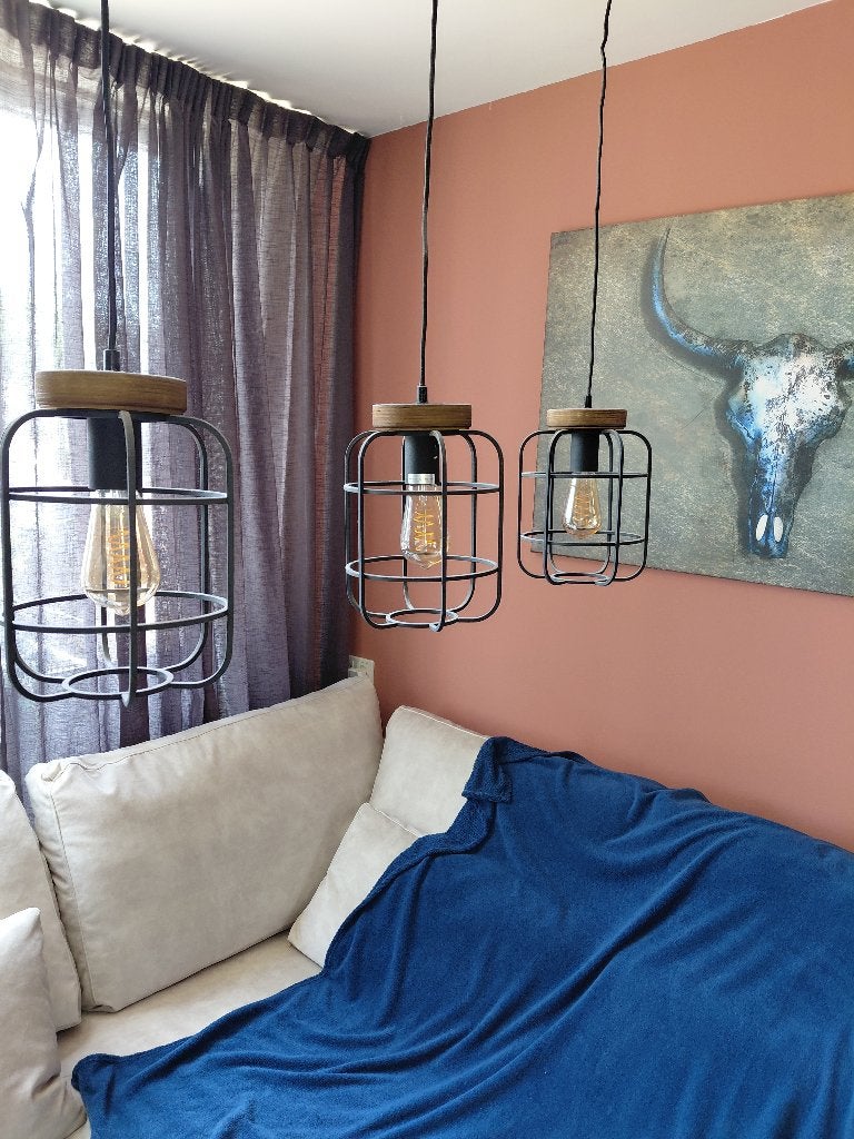 Hanglamp, Ophalen of Verzenden, Zo goed als nieuw, E27 (groot)