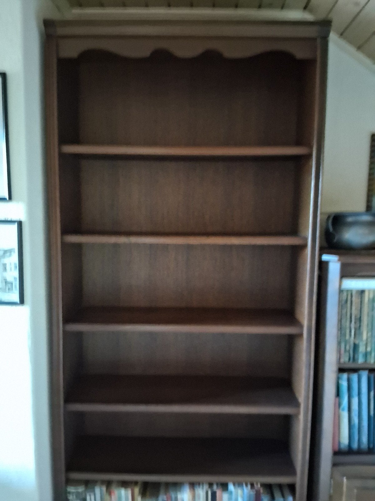 eiken boekenkast., Ophalen