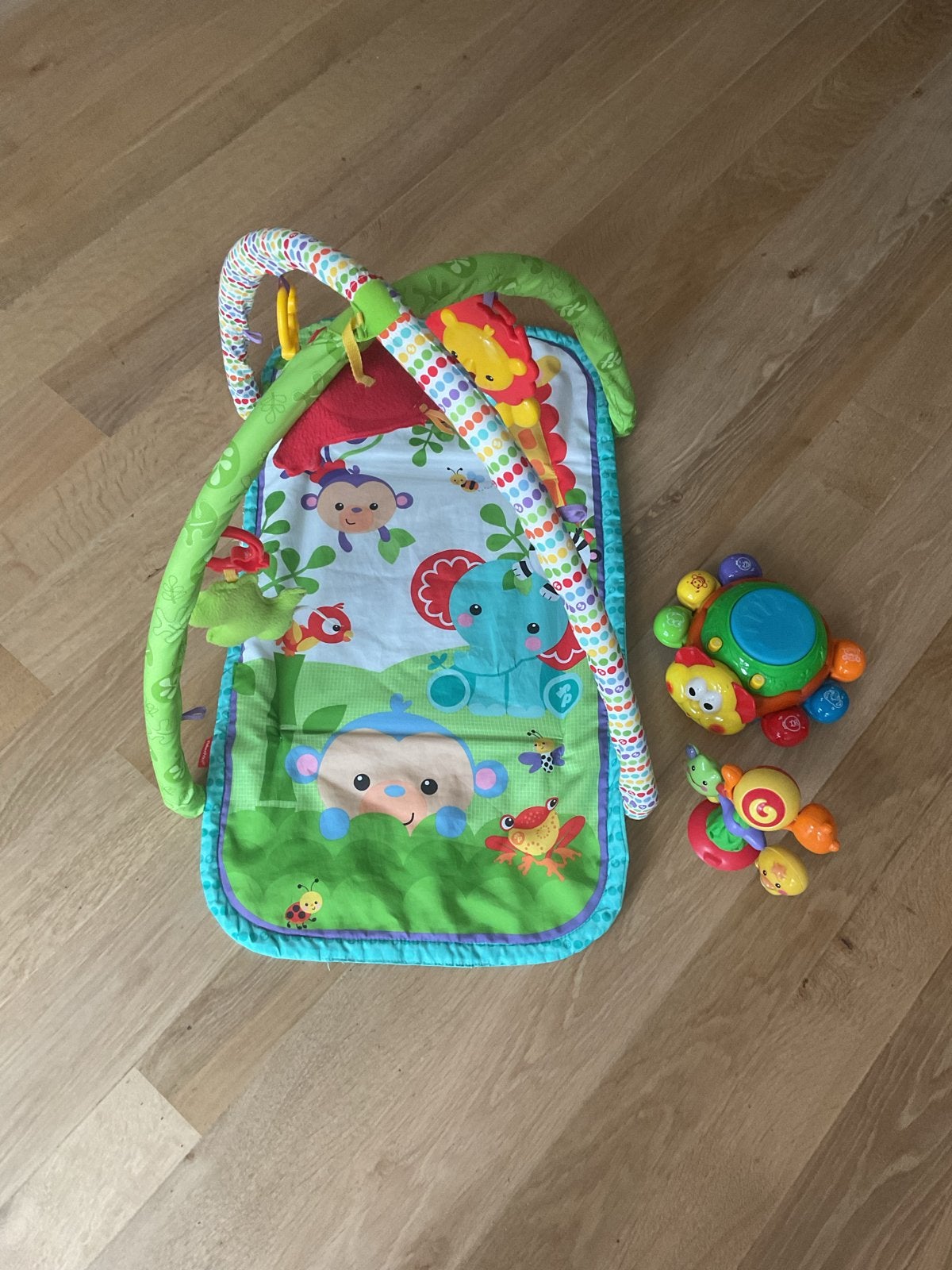 Fisher-Price Speelkleed met speelboog en speeltjes, Ophalen, Gebruikt, Speelkleed, Met licht
