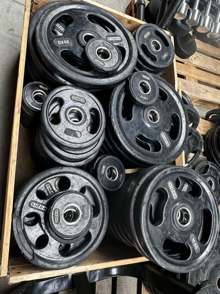Partij Sidea Gewichten , Diameter 50mm, Sport en Fitness, Fitnessmaterialen, Gebruikt, Halterschijven, Ophalen