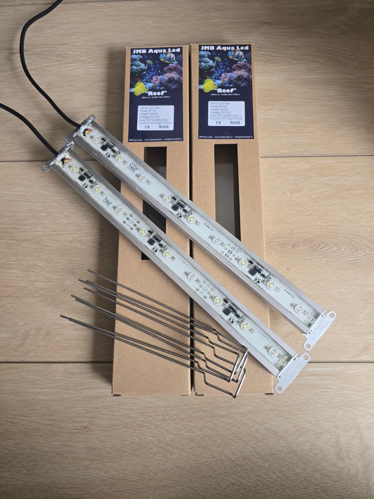 2x JBM aqua led 30 cm || 9W || Zeeaquarium lampen, Dieren en Toebehoren, Verlichting of Verwarming, Overige merken, Ophalen of Verzenden