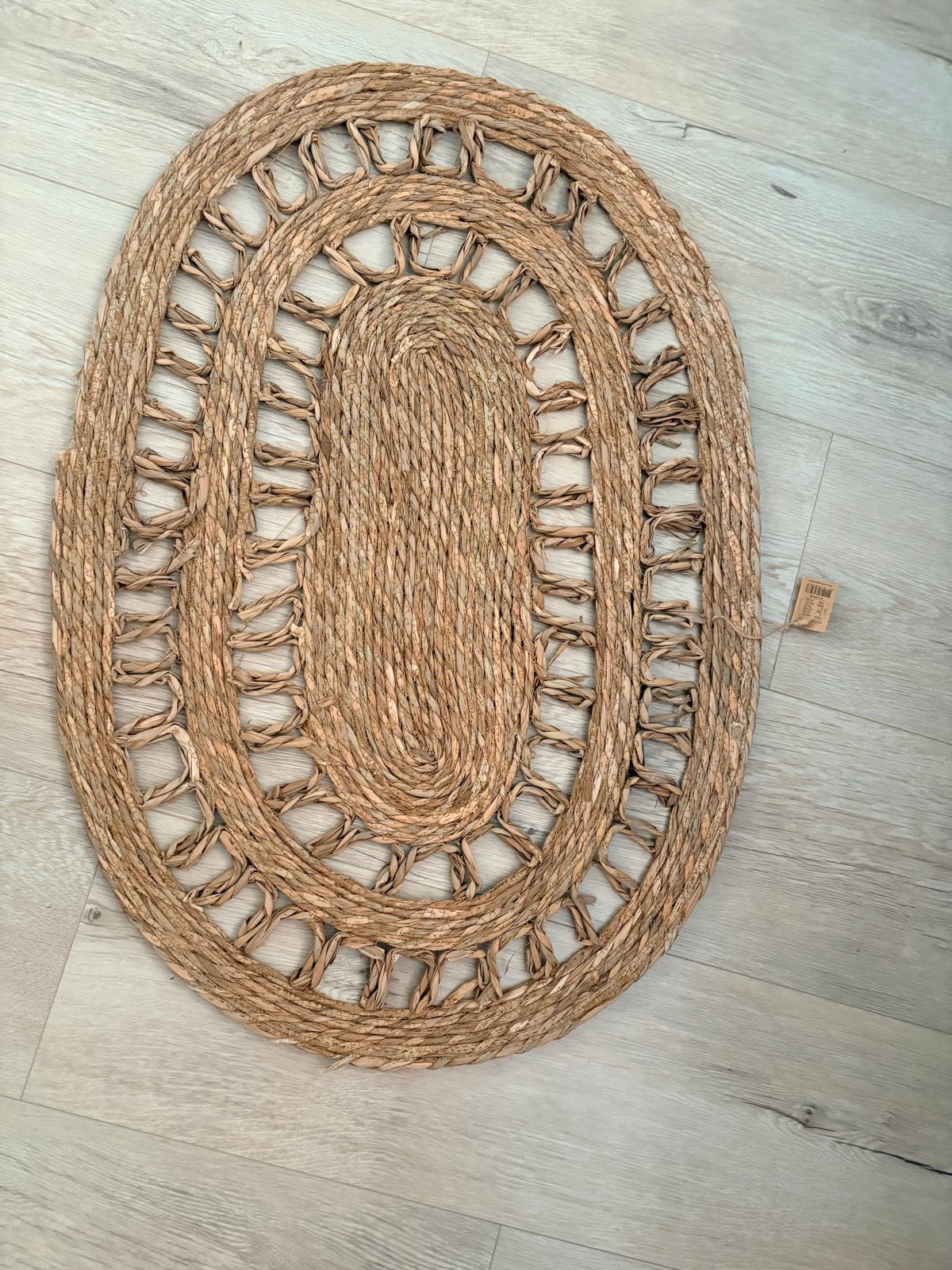 Sostrene Grene ovaal vloerkleed van zeegras, Ophalen, Bruin, Nieuw, 50 tot 100 cm