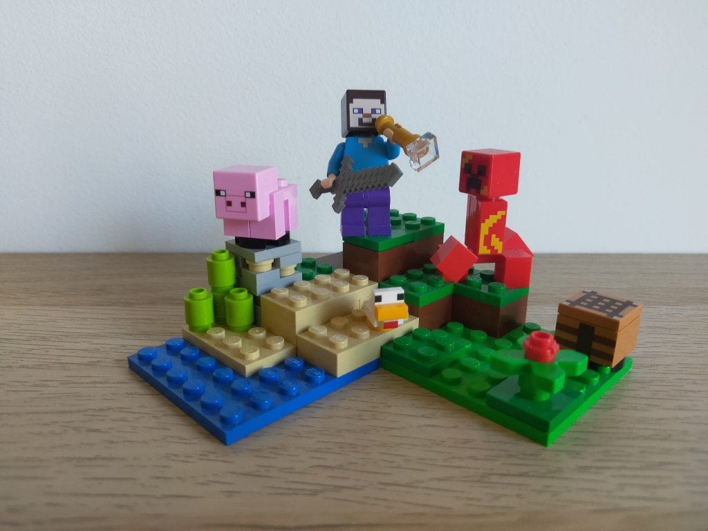 Lego Minecraft The Creeper Ambush - Set 21177, Minecraft, Lego, Ophalen of Verzenden, Zo goed als nieuw