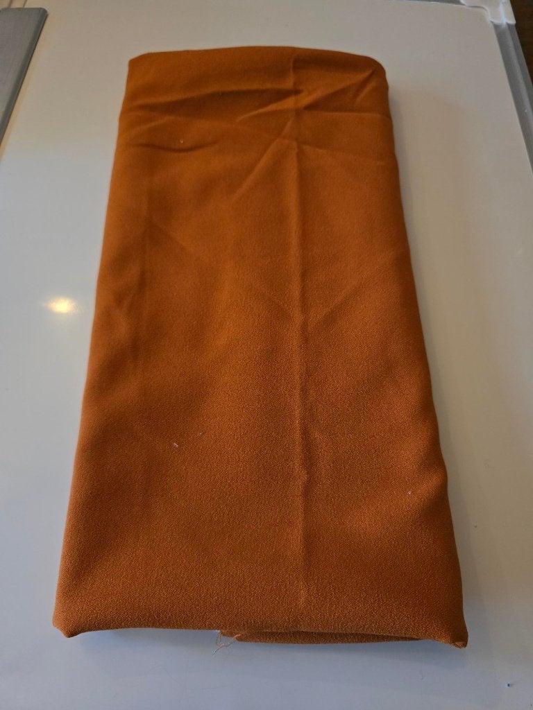crepe terra (113), Overige materialen, Bruin, 120 cm of meer, Ophalen of Verzenden