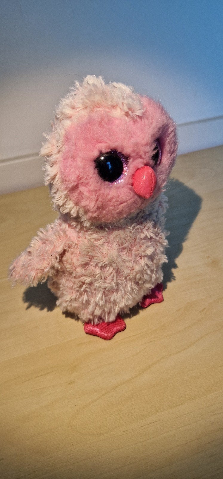 Roze Ty Beanie Boo Uil Knuffel - Zo goed als nieuw, Kinderen en Baby's, Ophalen of Verzenden