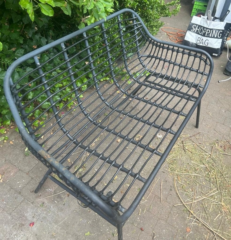 Tuinbankje 114 cm, Tuin en Terras, Tuinbanken, Ophalen, Gebruikt, Aluminium