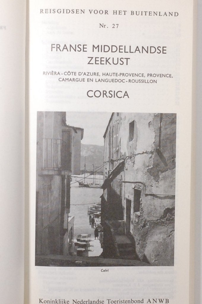 ANWB Reisgids Franse Middellandse Zeekust en Corsica 1975, Boeken, Verzenden, Europa, Zo goed als nieuw, Reisgids of -boek
