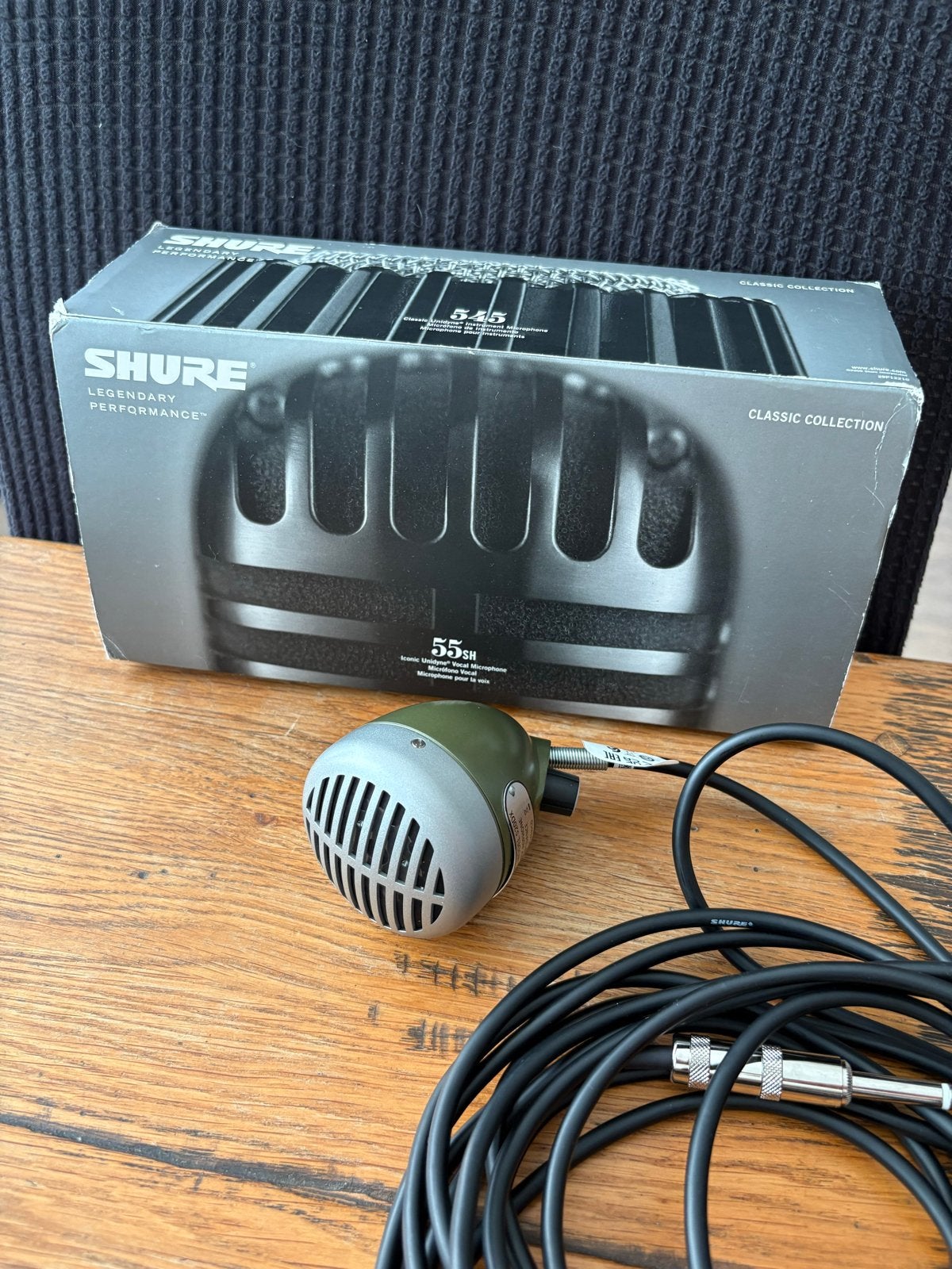 Shure 520DX harmonica microfoon (Bullet Mic), Ophalen of Verzenden, Zo goed als nieuw, Zangmicrofoon