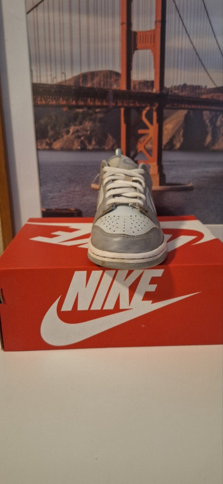 Nike Dunk Low Grijs/Wit - Maat 36.5, Nike, Ophalen of Verzenden, Sneakers of Gympen, Grijs