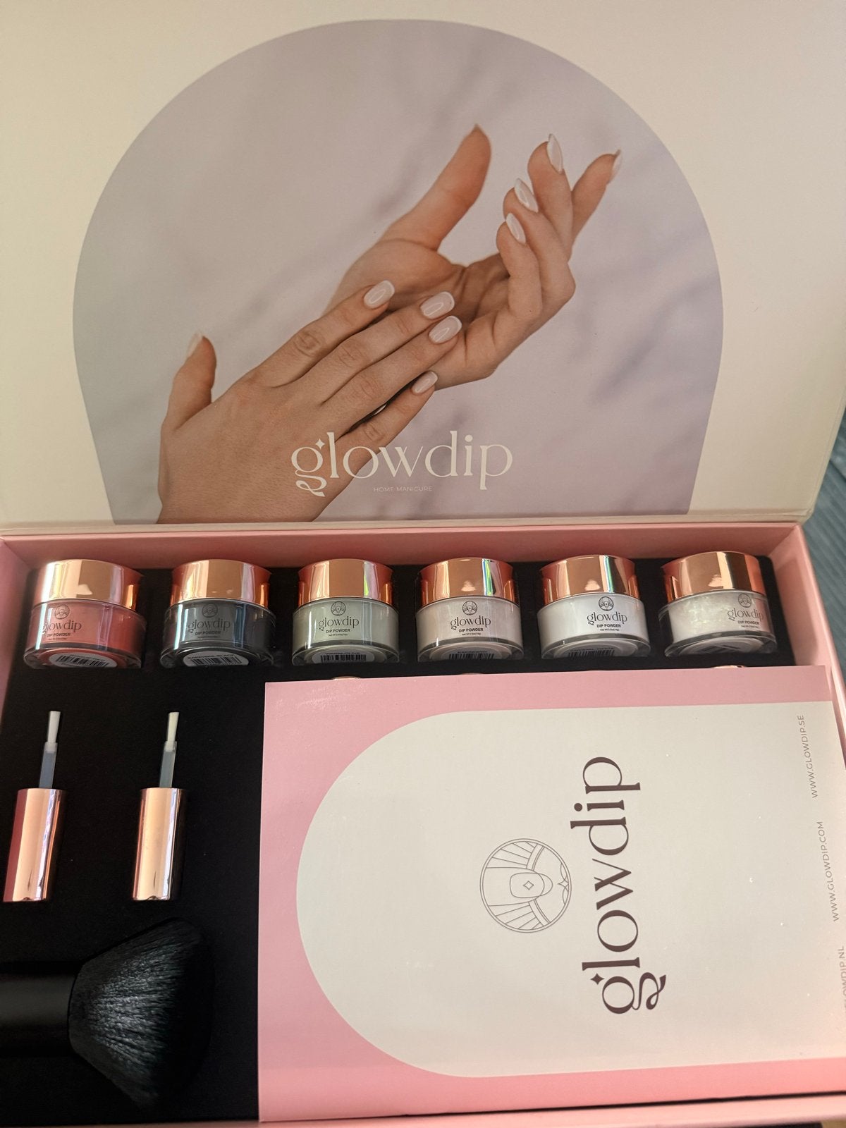 Glowdip Manicure set • als nieuw!, Sieraden, Tassen en Uiterlijk, Uiterlijk | Cosmetica en Make-up, Wit, Ophalen of Verzenden