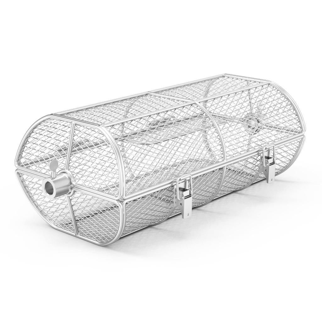 Rotisserie Basket RVS – Ronde Draaispit Grillmand Kamado BBQ, Ophalen of Verzenden, Nieuw