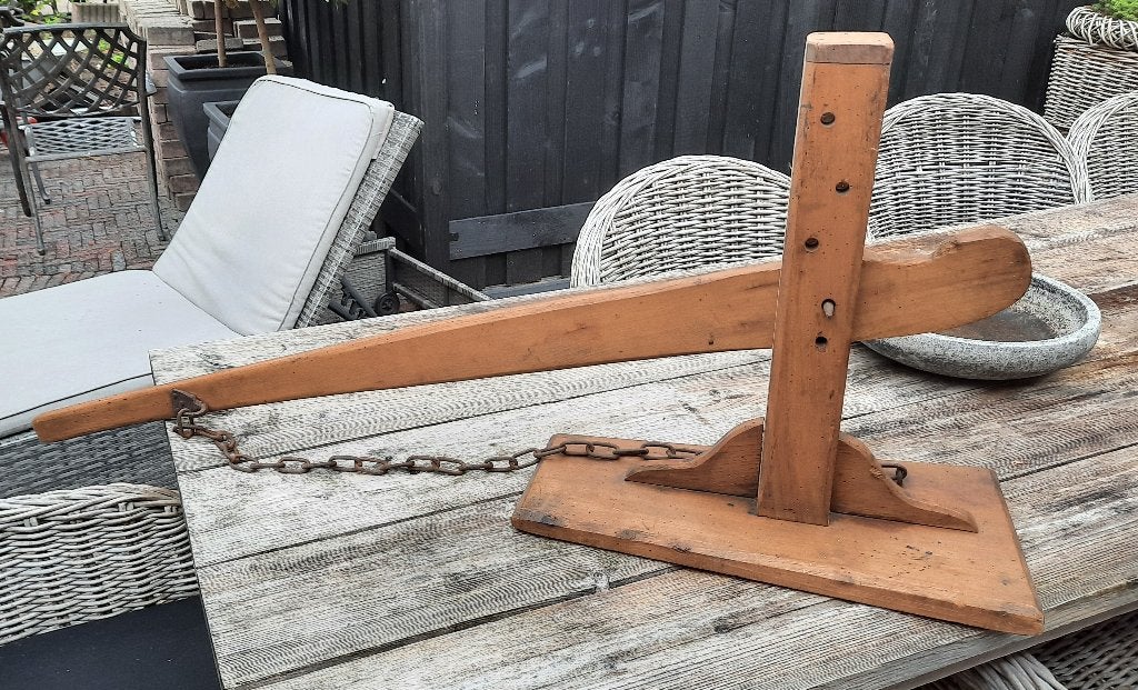 Antieke Wagenwip / Houten Hefboom, Antiek en Kunst, Ophalen
